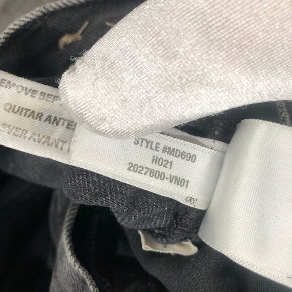 Madewell Balloon Jeans Womens 24 Noll Wash Black High Rise Barrel Leg Wide Leg - Picture 12 of 12